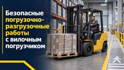 Безопасные погрузочно-разгрузочные работы с вилочным погрузчиком